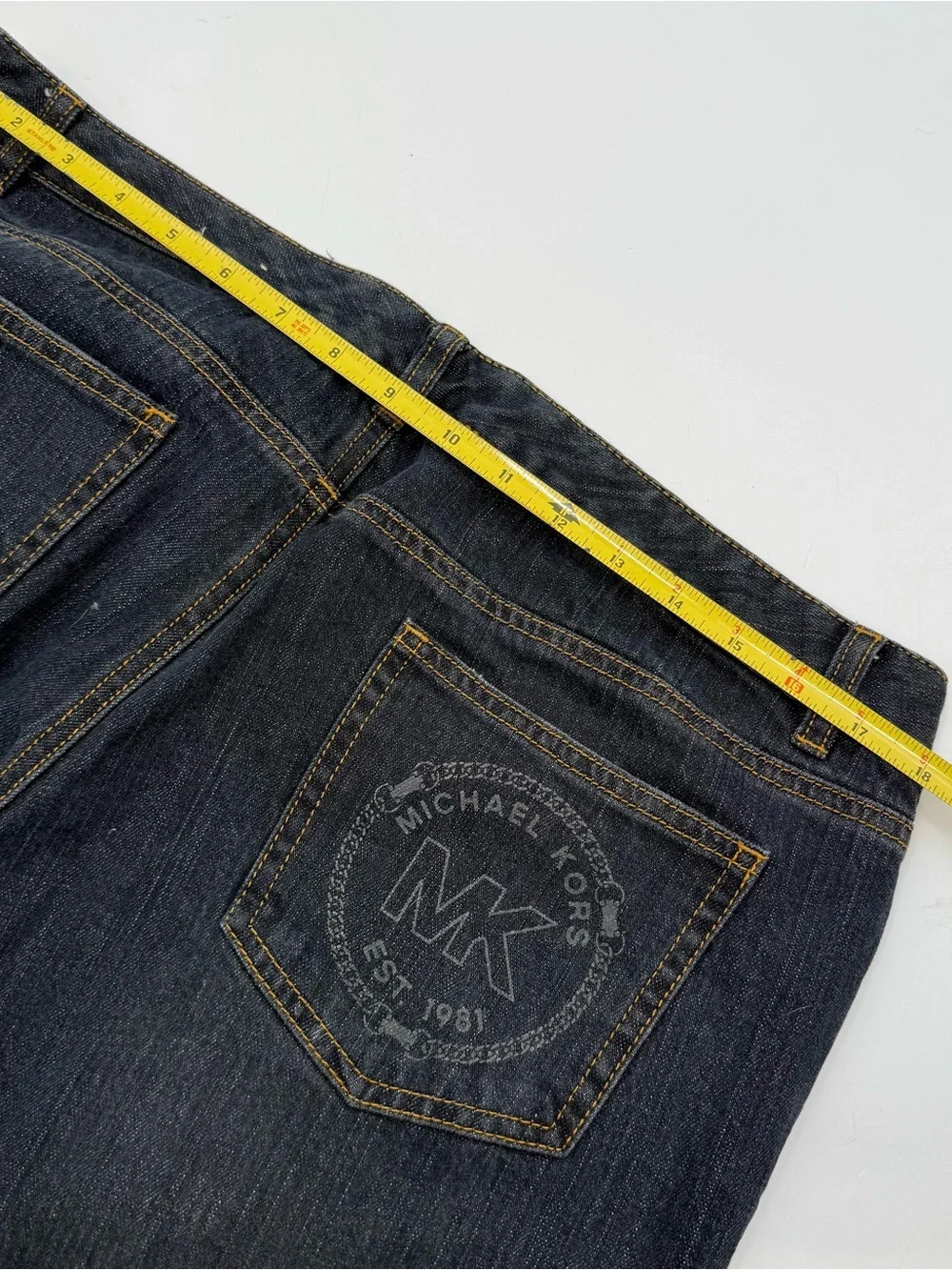 Michael Kors Dark Black Straight Leg Jeans